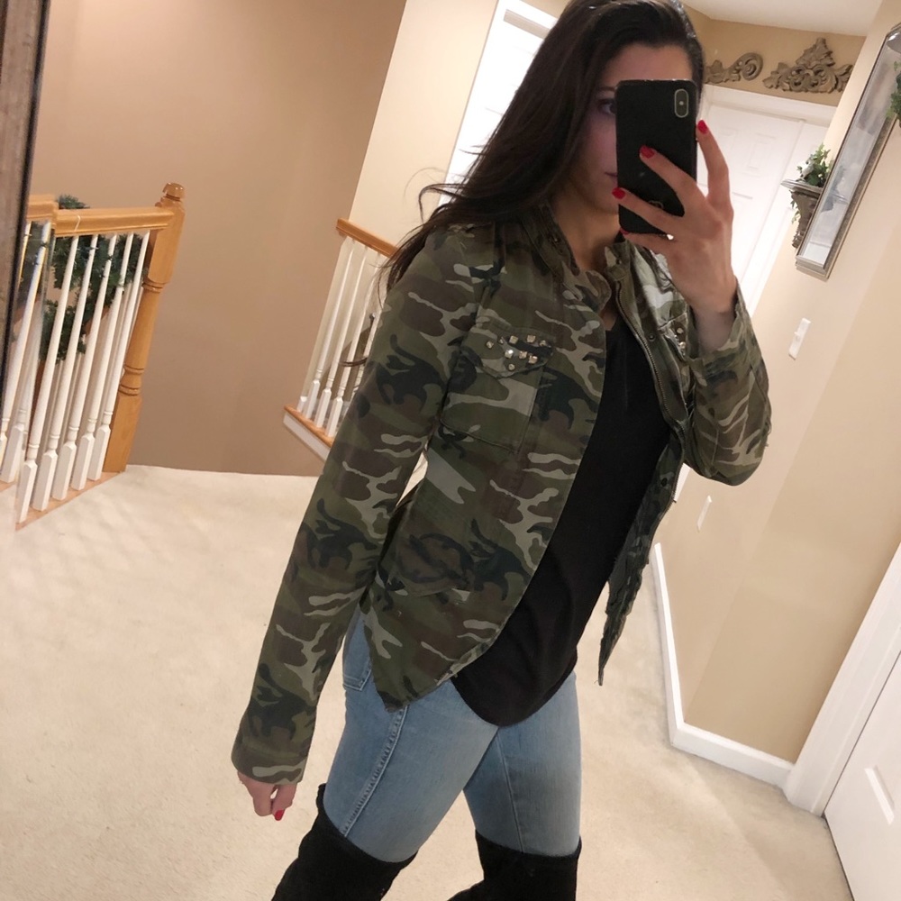 Camo jacket with jewels